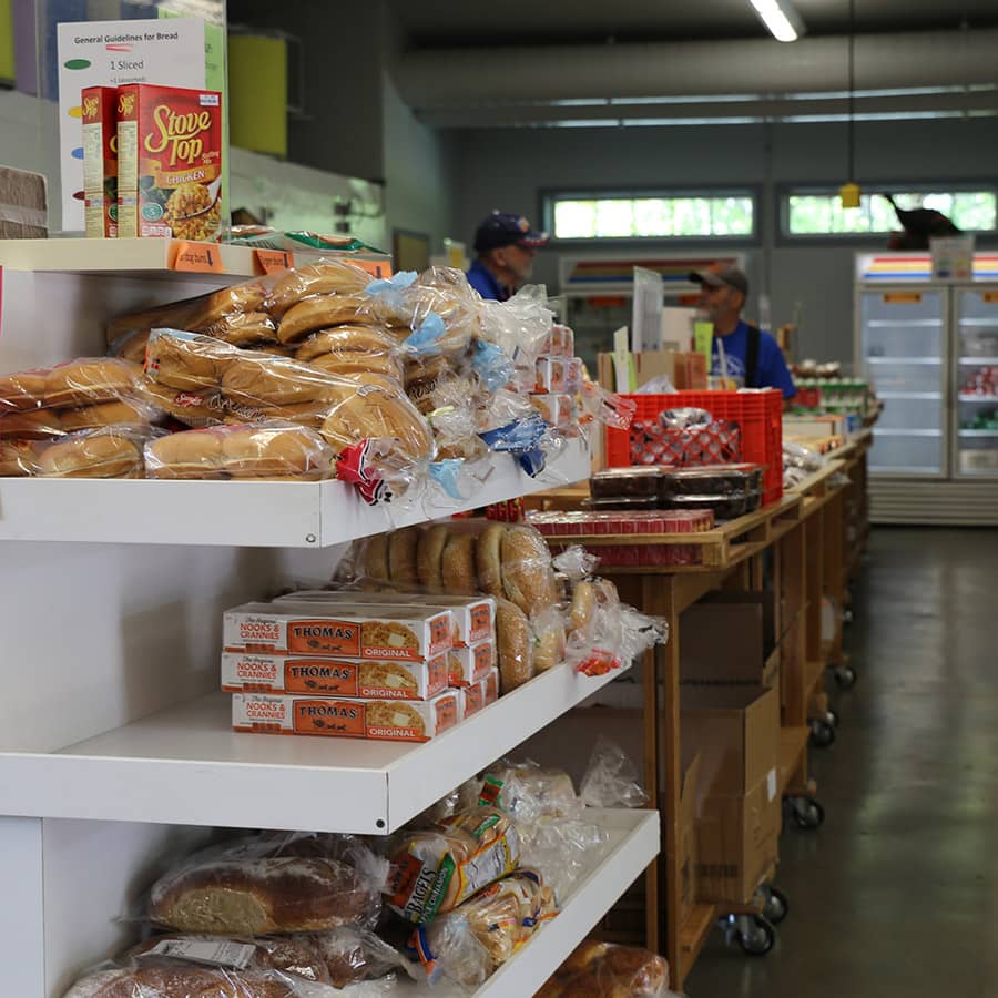 fresh breads at the FISH Food pantry in Roseburg, OR